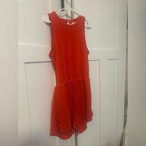 Lou & Grey Bold Red Sleeveless Romper